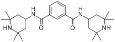 CAS:42774-15-2_N,N'-双(2,2,6,6-四甲基-4-哌啶基)-1,3-苯二甲酰胺的分子结构