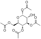 CAS:4292-12-0_1,3,4,6-四乙酰氧基-alpha-D-吡喃葡萄糖的分子结构