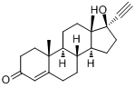 CAS:434-03-7_炔孕酮的分子结构