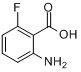 CAS:434-76-4_2-氨基-6-氟苯甲酸的分子结构