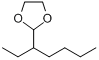 CAS:4359-47-1_2-(1-乙基戊基)-1,3-二氧杂环戊烷的分子结构