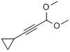 CAS:436097-28-8_(3,3-二甲氧基-1-丙炔基)环丙烷的分子结构