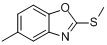 CAS:439608-30-7_2-甲硫基-5-甲基苯并恶唑的分子结构
