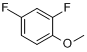 CAS:452-10-8_2,4-二氟苯甲醚的分子结构