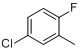 CAS:452-66-4_5-氯-2-氟甲苯的分子结构