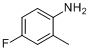 CAS:452-71-1_4-氟-2-甲基苯胺的分子结构