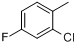 CAS:452-73-3_2-氯-4-氟甲苯的分子结构