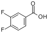 CAS:455-86-7_3,4-二氟苯甲酸的分子结构