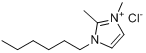 CAS:455270-59-4_1-己基-2,3-二甲基氯化铵的分子结构