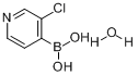 CAS:458532-98-4_3-氯-4-吡啶硼酸(一水合物)的分子结构