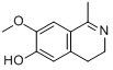 CAS:4602-70-4_1-Methyl-7-hydroxy-6-methoxy-3,4-dihydroisoquinolineķӽṹ