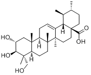 CAS:464-92-6_积雪草酸的分子结构