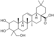 CAS:465-00-9_阿江榄仁酸的分子结构