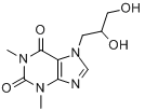 CAS:479-18-5_二羟丙茶碱的分子结构