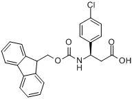 CAS:479064-92-1_Fmoc-(R)-4-氯苯基-beta-苯丙氨酸的分子结构