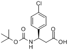 CAS:479064-93-2_(R)-Boc-4-氯苯基-beta-苯丙氨酸的分子结构