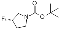 CAS:479253-00-4_N-反式-BOC-(3S)-氟吡咯烷的分子结构