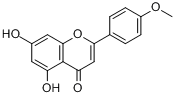 CAS:480-44-4_金合欢素的分子结构