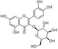 CAS:482-36-0_金丝桃苷的分子结构