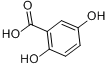 CAS:490-79-9_2,5-二羟基苯甲酸的分子结构
