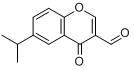 CAS:49619-58-1_6-异丙基-4-氧代-4H-1-苯并吡喃-3-甲醛的分子结构