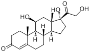 CAS:50-23-7_氢化可的松的分子结构