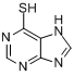 CAS:50-44-2_6-巯基嘌呤的分子结构