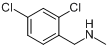 CAS:5013-77-4_N-(2,4-二氯苄基)甲胺的分子结构