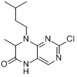 CAS:501439-14-1_2-氯-8-异戊基-7-甲基-7,8-二氢喋呤-6[5H]-酮的分子结构