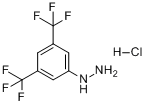 CAS:502496-23-3_3,5-二三氟甲基苯肼盐酸盐的分子结构