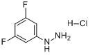 CAS:502496-27-7_3,5-二氟苯肼盐酸盐的分子结构