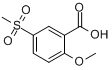 CAS:50390-76-6_2-甲氧基-5-甲磺酰基苯甲酸的分子结构