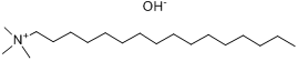 CAS:505-86-2_十六烷基三甲基氢氧化铵的分子结构