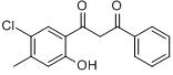 CAS:5067-23-2_1-(5-Chloro-2-hydroxy-4-methylphenyl)-3-phenyl-1,3-propanedioneķӽṹ