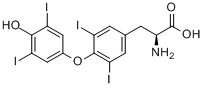CAS:51-48-9_L-甲状腺素的分子结构