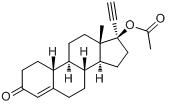 CAS:51-98-9_炔诺酮醋酸酯的分子结构