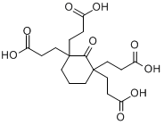 CAS:5107-67-5_2-氧代环己烷-1,1,3,3-四丙酸的分子结构