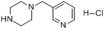 CAS:510725-49-2_1-(吡啶-3-基甲基)哌嗪盐酸盐的分子结构