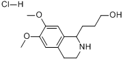 CAS:51452-52-9_1-(GAMMA-HYDROXYPROPYL)-6,7-DIMETHOXY-1,2,3,4-TETRAHYDROISOQUINOLINE HYDROCHLORIDEķӽṹ
