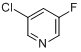 CAS:514797-99-0_3-氟-5-氯吡啶的分子结构
