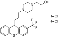CAS:51529-01-2_盐酸氟哌噻吨的分子结构