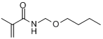 CAS:5153-77-5_N-(丁氧基甲基)-2-甲基-2-丙烯酰胺的分子结构