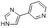 CAS:51746-85-1_3-(1H-咪唑-4-基)吡啶的分子结构