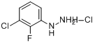 CAS:517920-75-1_3-氯-2-氟苯肼盐酸盐的分子结构
