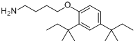 CAS:51959-14-9_4-(2,4-二特戊基苯氧基)丁胺的分子结构