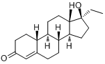 CAS:52-78-8_乙诺酮的分子结构