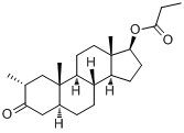 CAS:521-12-0_屈他雄酮丙酸酯的分子结构