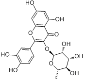 CAS:522-12-3_槲皮苷的分子结构