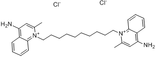 CAS:522-51-0_地喹氯铵的分子结构