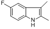 CAS:526-47-6_2,3-二甲基-5-氟吲哚的分子结构